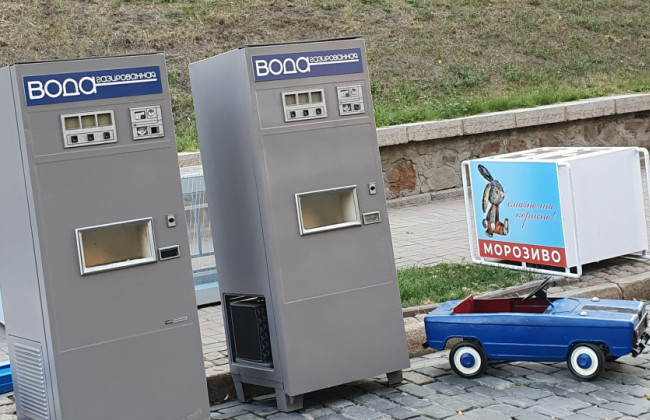 Кличко рассказал, откуда на Майдане появились «советские» автоматы с газировкой