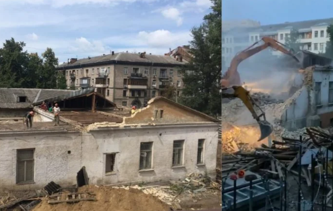 В Киеве снесли историческую усадьбу Барбана