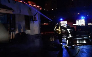 В Харькове вспыхнуло здание железнодорожного вокзала