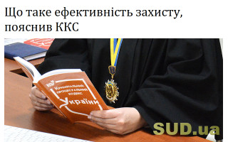 Що таке ефективність захисту, пояснив ККС ВС