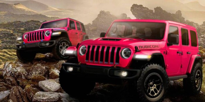 Jeep начнет продавать внедорожник Wrangler в розовом цвете