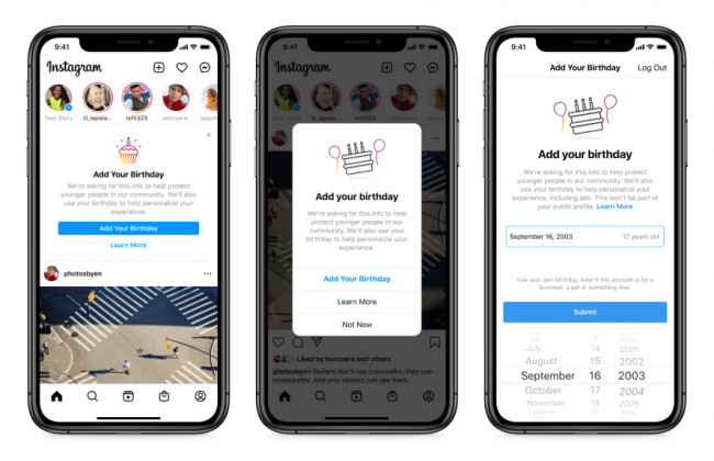 Instagram обяжет пользователей указывать свой возраст