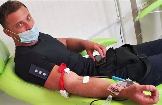 Співробітники Служби судової охорони Одещини поповнили банк крові обласної дитячої клінічної лікарні