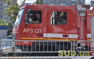 В Киеве произошел пожар в жилом доме