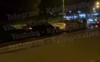 Масштабное ДТП в Киеве: разбито сразу 5 машин, видео