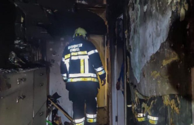 В Киеве вспыхнула квартира в многоэтажке