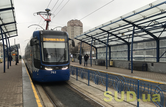 В Киеве скоростной трамвай на Борщаговку изменит свой маршрут до конца года