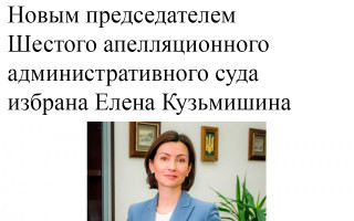 Новым председателем Шестого апелляционного административного суда избрана Елена Кузьмишина
