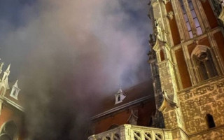 Пожар в костеле Киева: полиция сообщила, был ли поджог