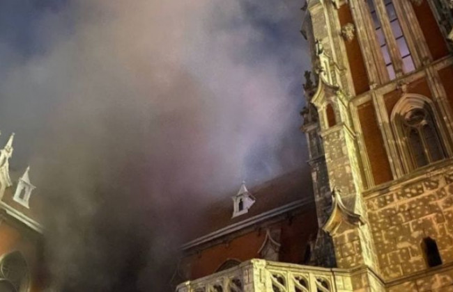 Пожар в костеле Киева: полиция сообщила, был ли поджог