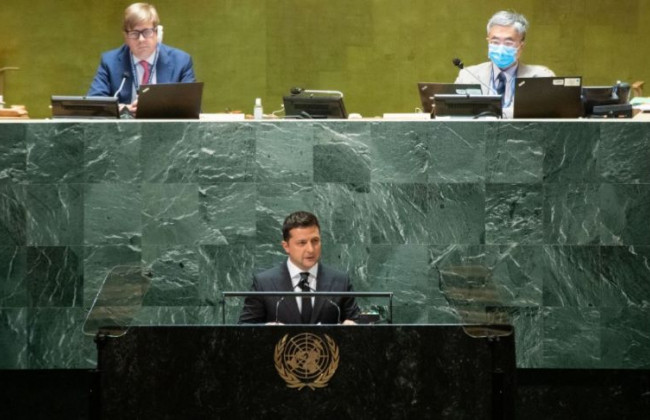 Володимир Зеленський виступив на дебатах 76-ї сесії Генеральної Асамблеї ООН, відео