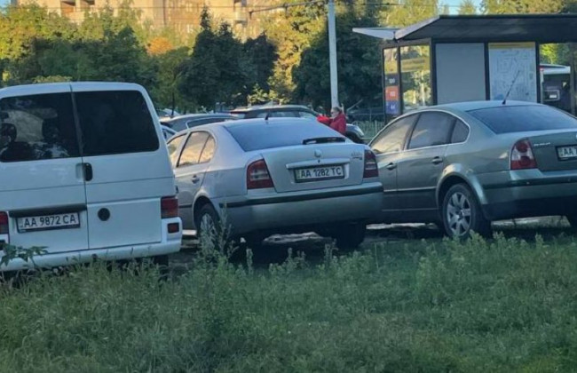 «Трое из ларца»: киевлян возмутили «герои парковки», фото
