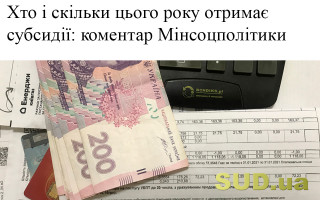 Хто і скільки цього року отримає субсидії: коментар Мінсоцполітики