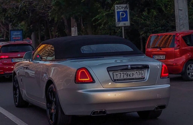 В Одессе заметили редкий Rolls-Royce на российских номерах