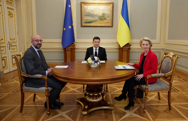 Пресс-конференция Зеленского и лидеров ЕС по итогам саммита, трансляция