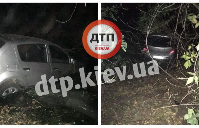 В Киеве пьяный водитель утопил авто и сбежал