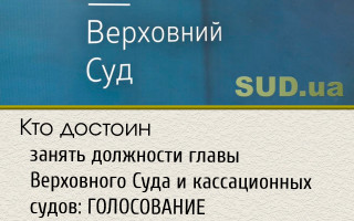 Кто достоин занять должности главы Верховного Суда и кассационных судов: ГОЛОСОВАНИЕ