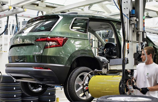 Skoda останавливает производство на двух заводах