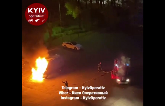 У Києві зірвався автомобіль: відео