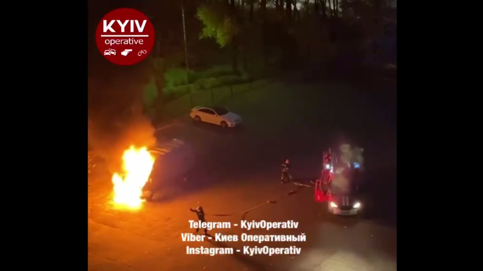 У Києві зірвався автомобіль: відео