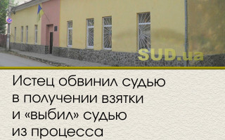 Истец обвинил судью в получении взятки и «выбил» судью из процесса