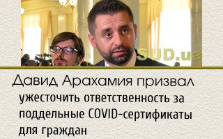 Давид Арахамия призвал ужесточить ответственность за поддельные COVID-сертификаты для граждан