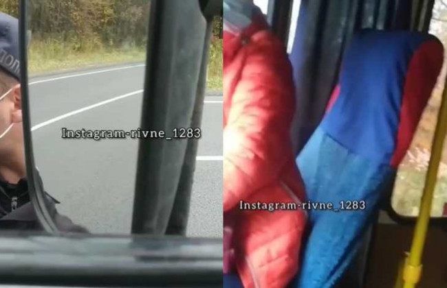 «Мені по цимбалах»: на Рівненщині водій маршрутки не пустив поліцію перевірити COVID-сертифікати