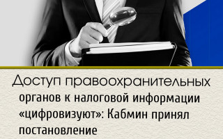 Доступ правоохранительных органов к налоговой информации «цифровизуют»: Кабмин принял постановление