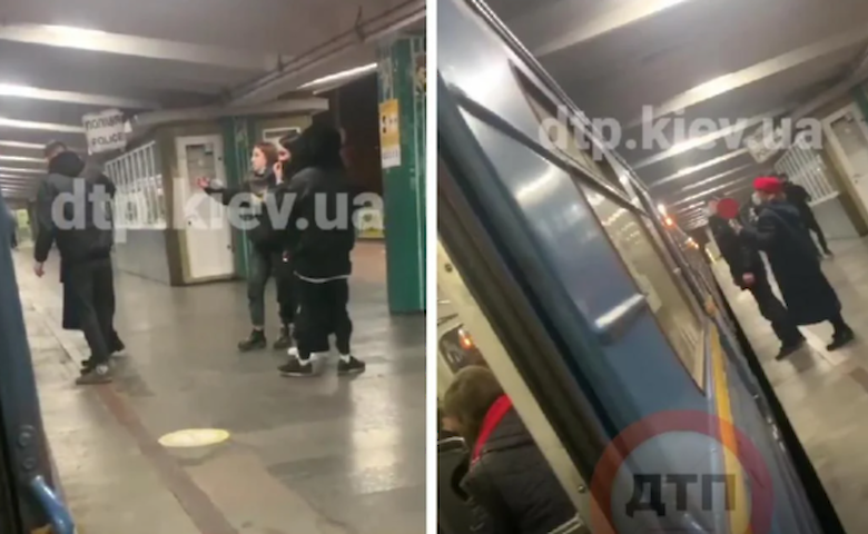 В Киеве подростки устроили дебош в метро: видео