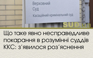 Що таке явно несправедливе покарання в розумінні суддів ККС: з’явилося роз’яснення