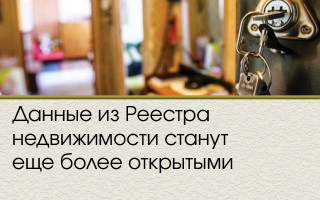 Данные из Реестра недвижимости станут еще более открытыми