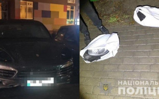 В Киеве местные жители воровали автомобильные фары