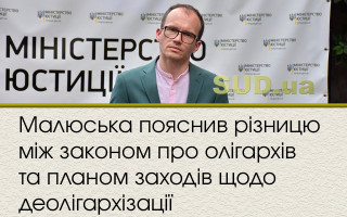 Малюська пояснив різницю між законом про олігархів та планом заходів щодо деолігархізації