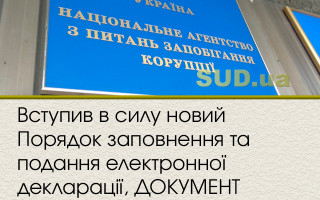 Вступив у силу новий Порядок заповнення та подання електронної декларації, ДОКУМЕНТ