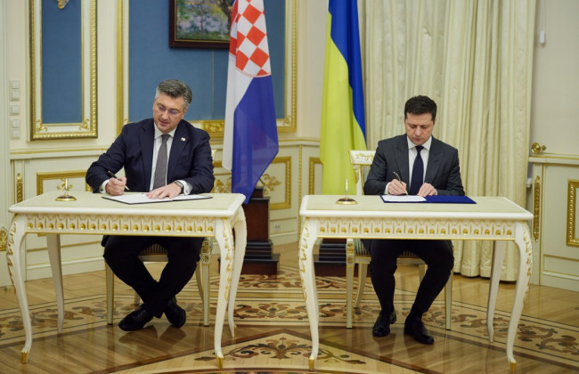 Україна та Хорватія підписали декларацію щодо підтримки європейської перспективи України