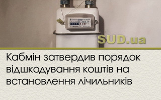 Кабмін затвердив порядок відшкодування коштів на встановлення лічильників