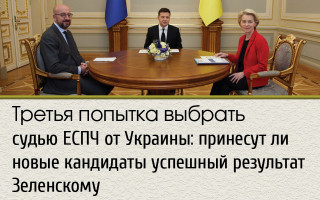 Третья попытка выбрать судью ЕСПЧ от Украины: принесут ли новые кандидаты успешный результат Зеленскому