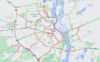 Вечерний Киев в пробках: как объезжать