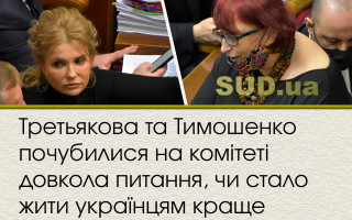 Третьякова та Тимошенко почубилися на комітеті довкола питання, чи стало жити українцям краще