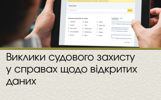 Виклики судового захисту у справах щодо відкритих даних