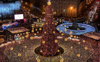 Открытие главной новогодней елки в Киеве, видео