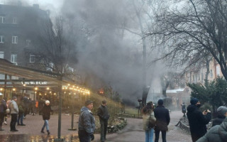 В Киеве вспыхнул пожар в ресторане