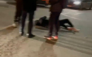 В Киеве легковушка сбила мужчину, видео