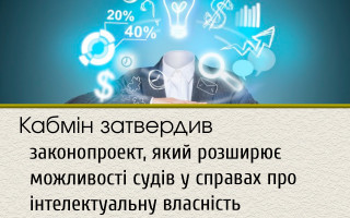 Кабмін затвердив законопроект, який розширює можливості судів у справах про інтелектуальну власність