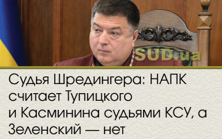 Судья Шредингера: НАПК считает Тупицкого и Касминина судьями КСУ, а Зеленский – нет