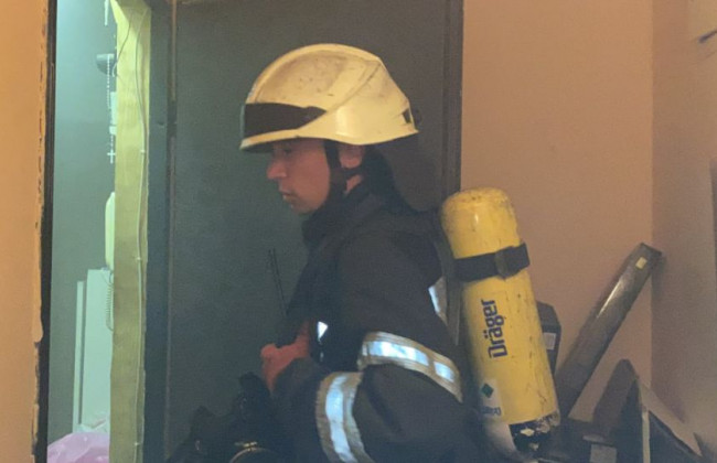 В Киеве во время серьезного пожара погиб мужчина