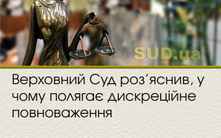 Верховний Суд роз’яснив, у чому полягає дискреційне повноваження