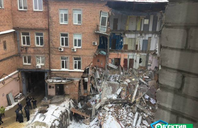 В Харькове обрушилось офисное здание
