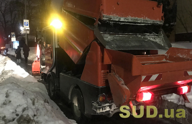 Для киевских автомобилистов появилась интерактивная карта уборки снега