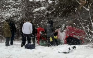 Под Киевом произошло ДТП с опрокидыванием, фото